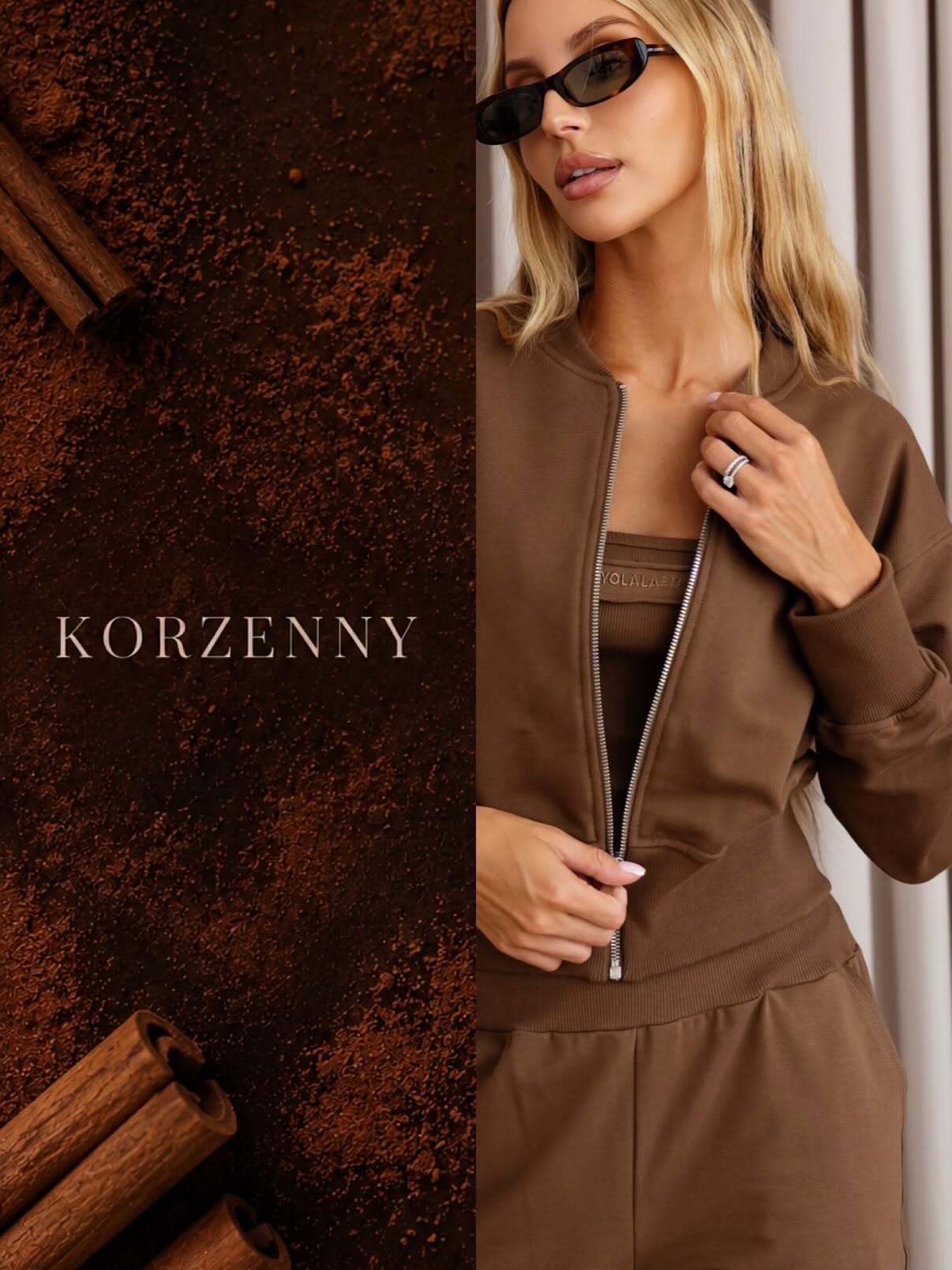 Bluza Zamek Korzenny 
