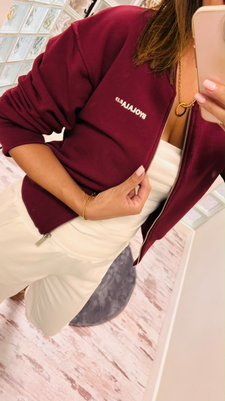 Bluza Zamek Black Cherry  (3)
