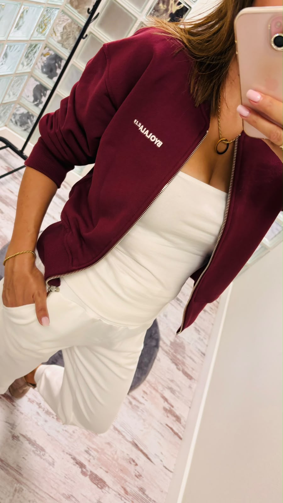 Bluza Zamek Black Cherry  (2)