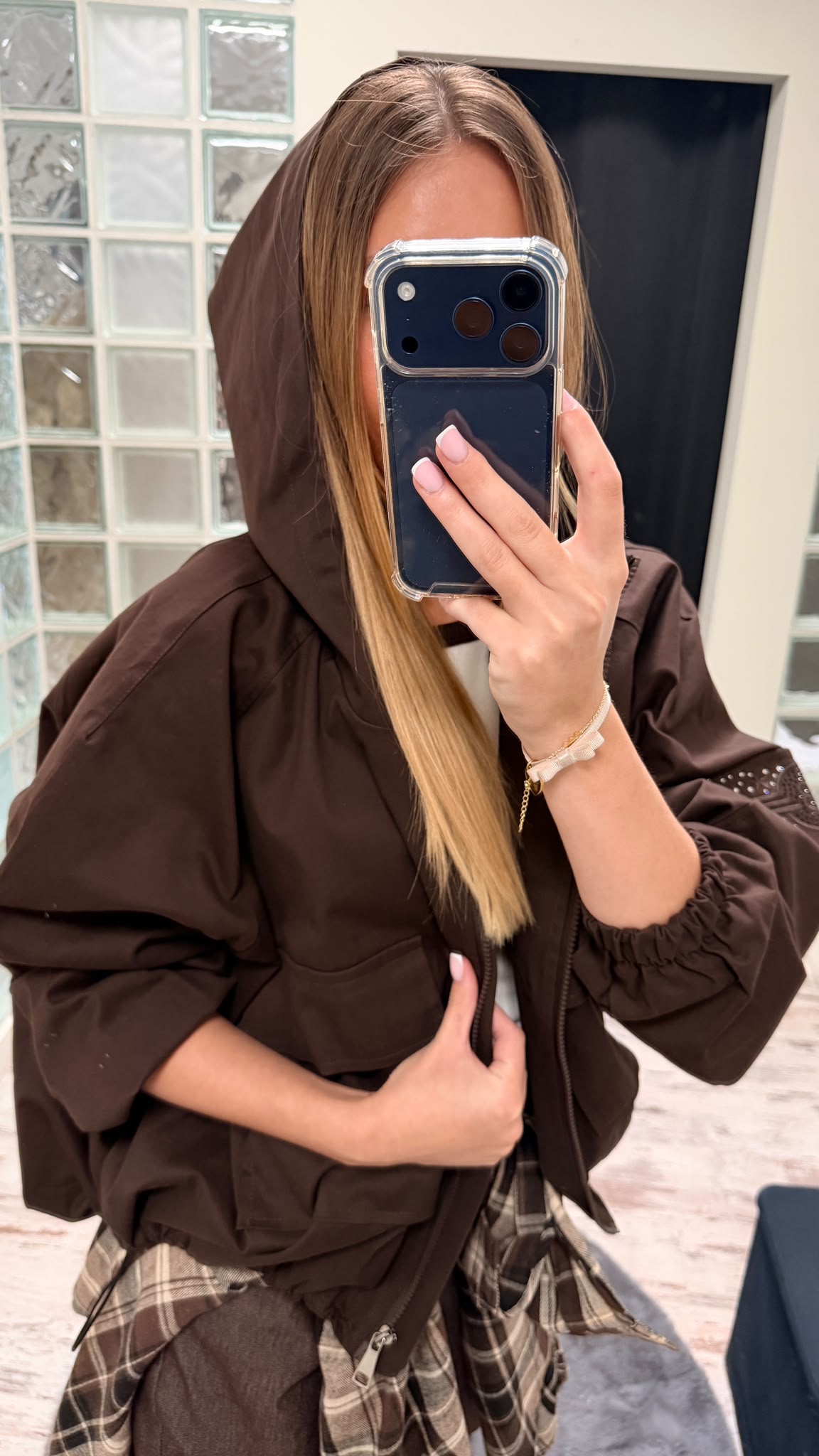 Bomber z Kapturem Espresso  (2)