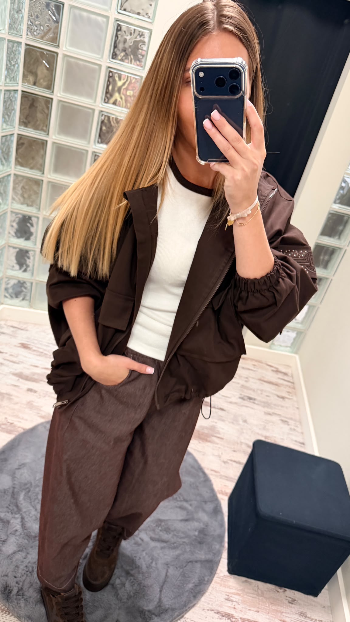 Bomber z Kapturem Espresso  (3)